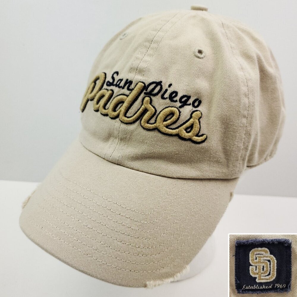 San Diego Padres Hat Baseball Cap Strapback MLB Distressed Low Profile New